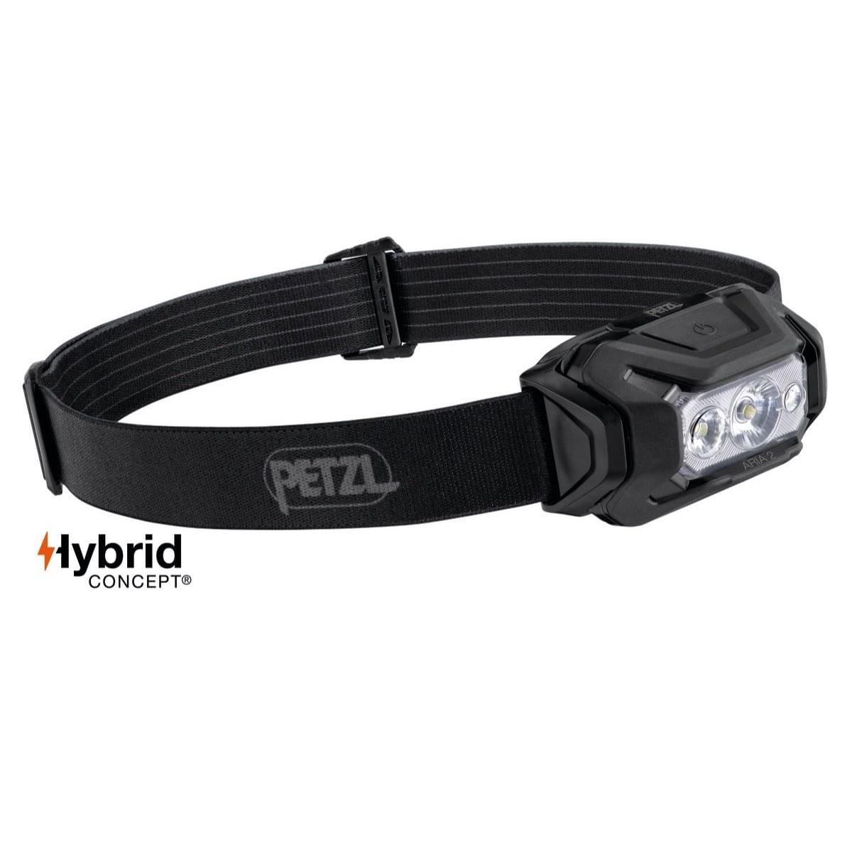 Petzl Aria 2 RGB black hoofdlamp Zwart