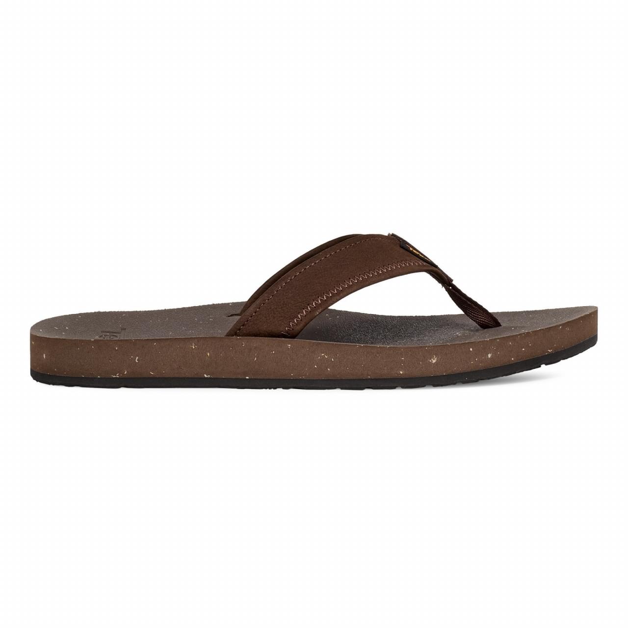 Teva Reflip Leather Slipper Heren Bruin