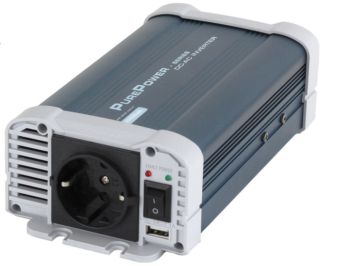 Es Inverter 12Vdc-230Vac 600 Watt Zuivere Sinus Omvormer