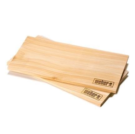 Weber Rookplank Cederhout Groot, set van 2