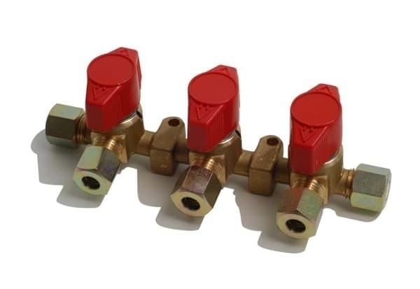 Badé Verdeelkraan 3-Weg 8mm