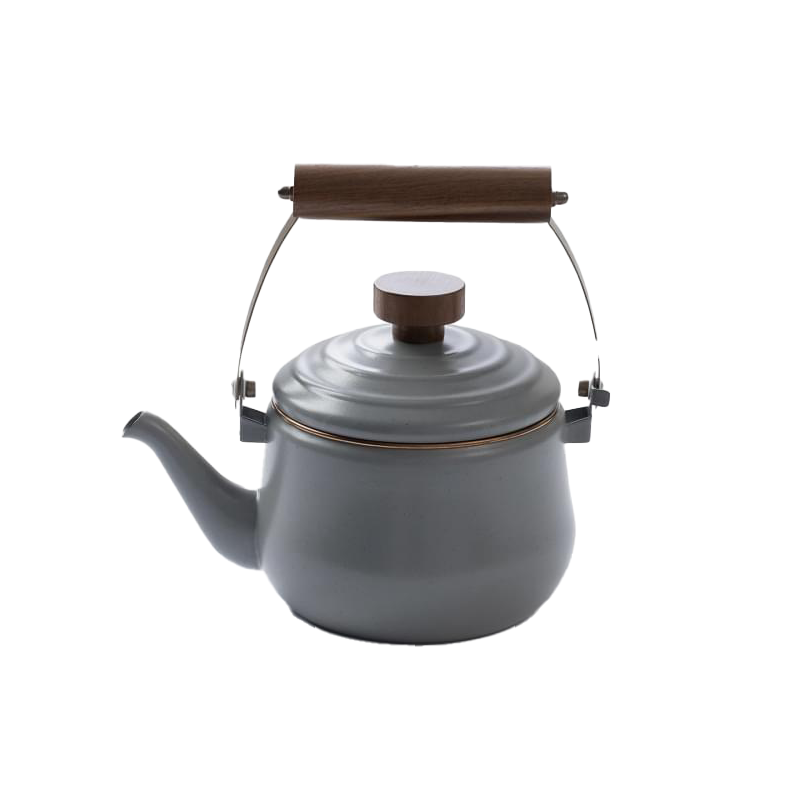 Barebones Geëmailleerde Theepot Donkergrijs