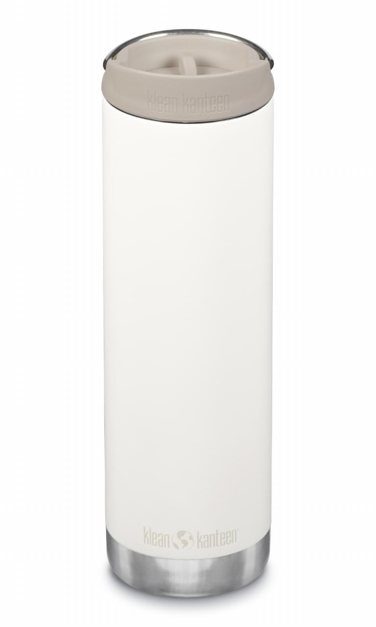 Klean Kanteen TKWide Isolatiefles 592 ml met koffiedop Wit