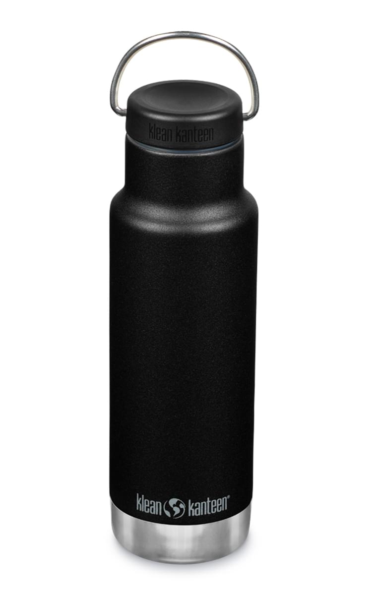 Klean Kanteen Classic Narrow Isolatiefles met ringdop 355 ml Zwart