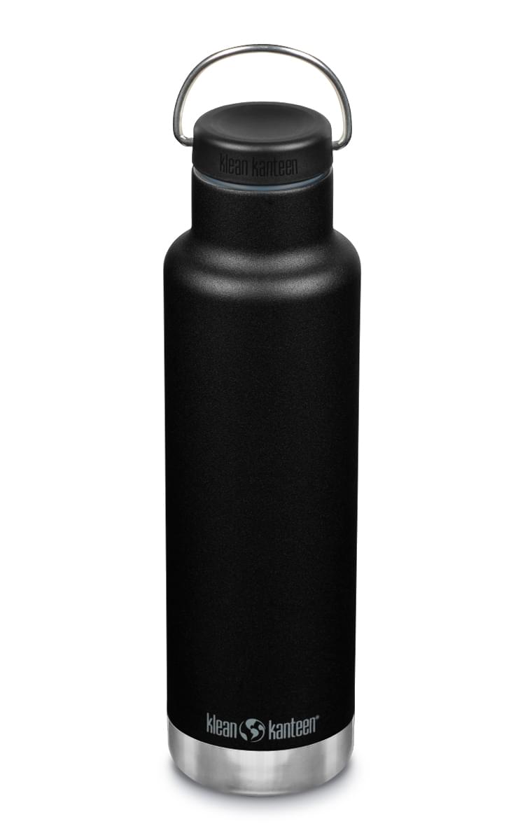 Klean Kanteen Classic Narrow Isolatiefles met ringdop 592 ml Zwart