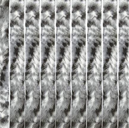 Travellife Chenille Gordijn Grijs/Zwart