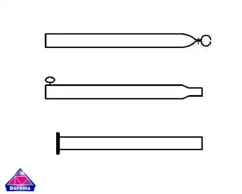 Dorema DOR STORMSTOK STAAL 28MM