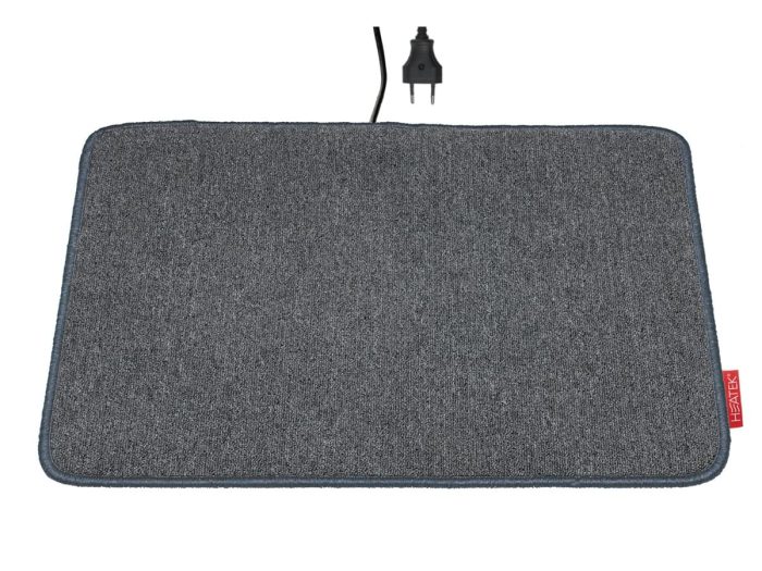 Heatek Verwarmde Voetenmat 70 x 60 cm Grijs
