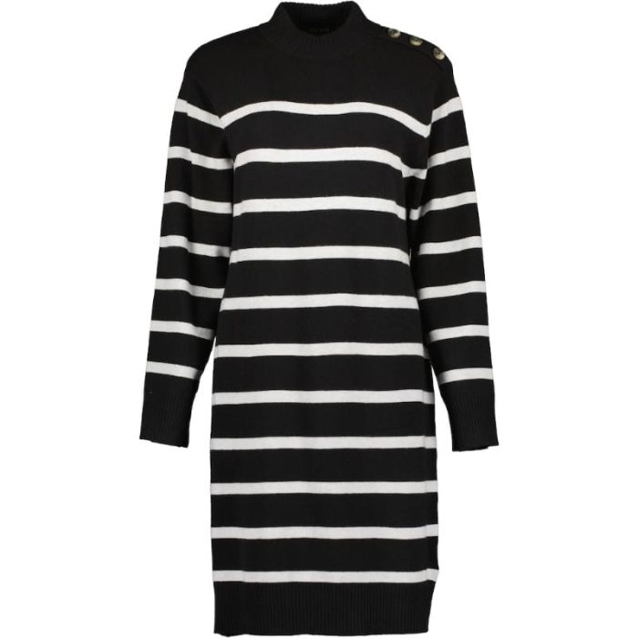 Blue Seven - Gestreepte Gebreide Jurk