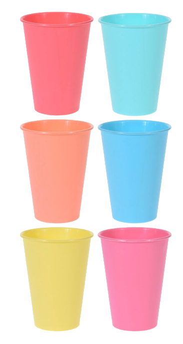 Excellent Electronics Kunststof Bekers Set van 6