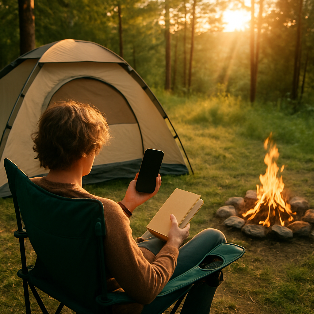 Digitale detox tijdens kampeervakantie