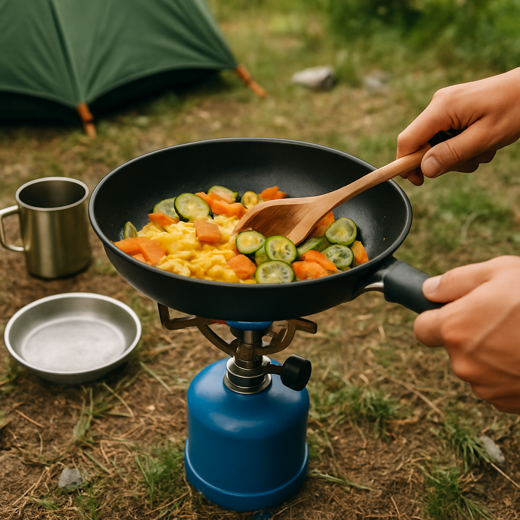 Koken op een campingbrander handige tips