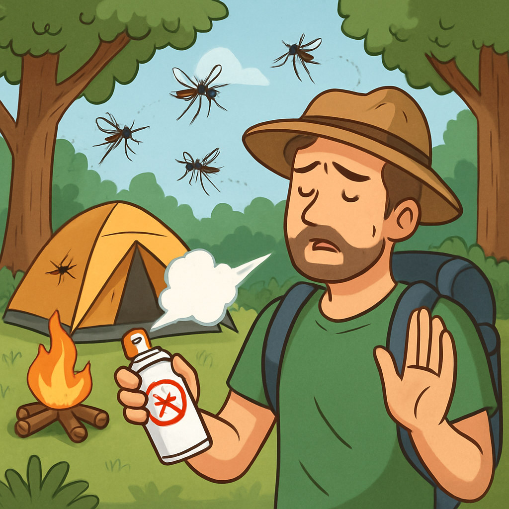 Muggen en insecten vermijden op campings