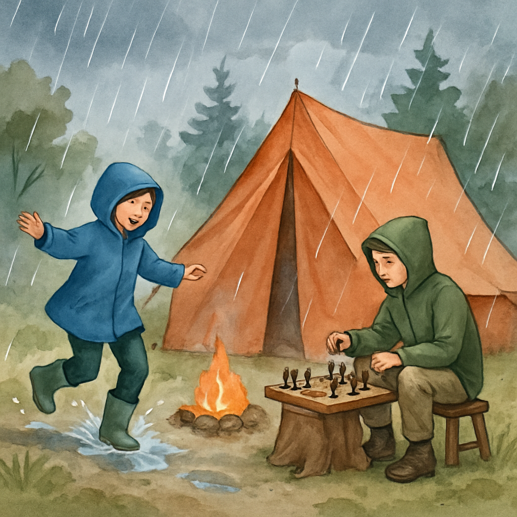 Outdoor activiteiten voor regenachtige campingdagen