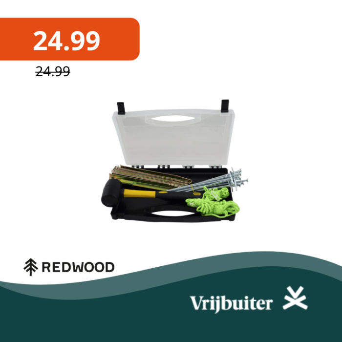 Redwood Tentaccessoires Koffer 25-delig