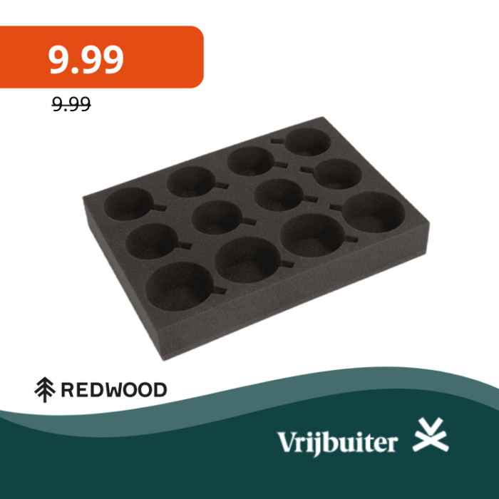 Redwood Glasbeschermer Tray 12-kops
