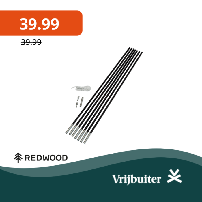 Redwood Boogstok reparatieset 12,7mm 6,6m